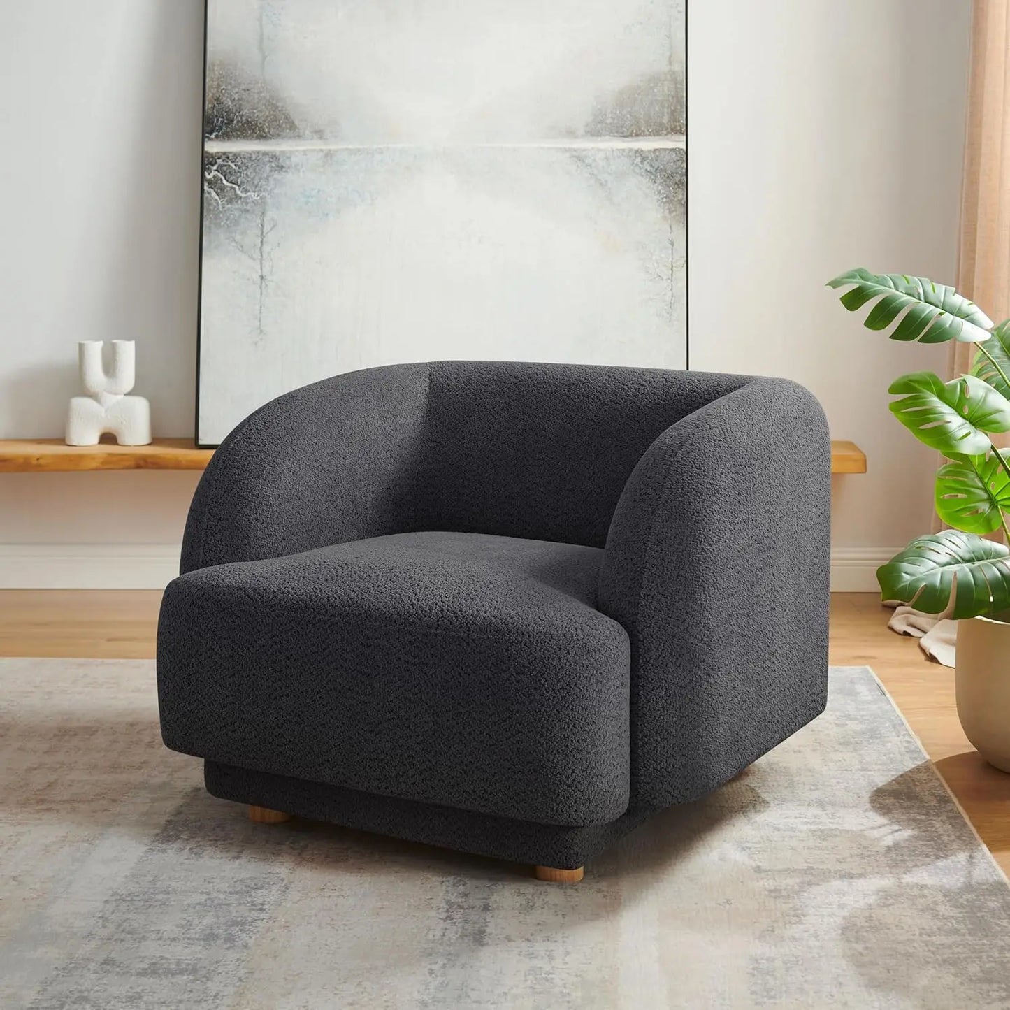 Modern Comfy Accent Barrel Chair
