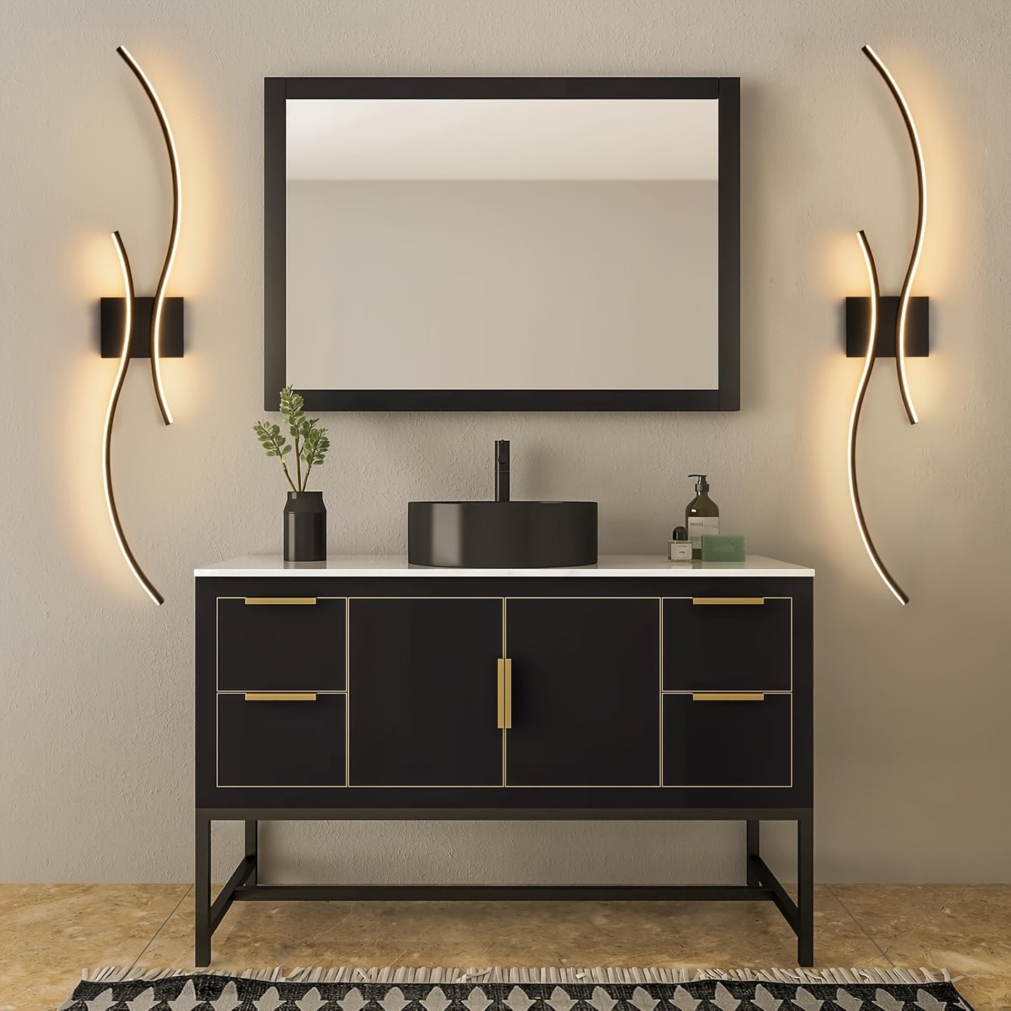 Stylish Waves LED Wall Lamp