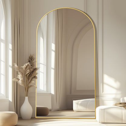 Modern Arched Floor-Standing Mirror