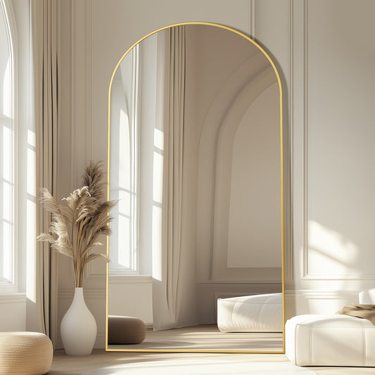 Modern Arched Floor-Standing Mirror