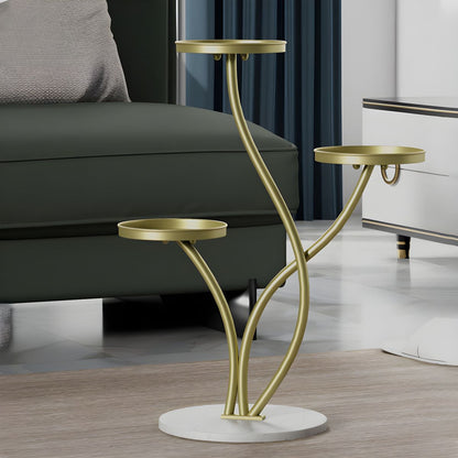 3-Tier Wavy Metal Plant Stand