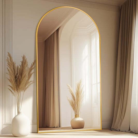 Modern Arched Floor-Standing Mirror