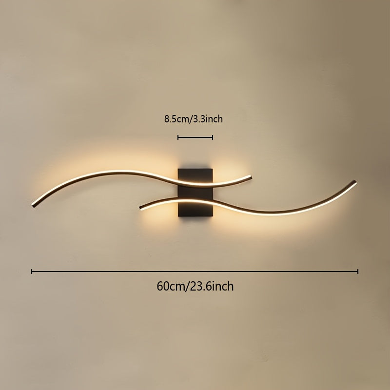 Stylish Waves LED Wall Lamp
