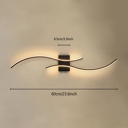 Stylish Waves LED Wall Lamp