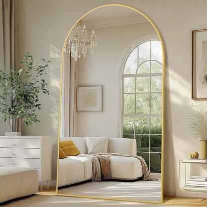 Modern Arched Floor-Standing Mirror