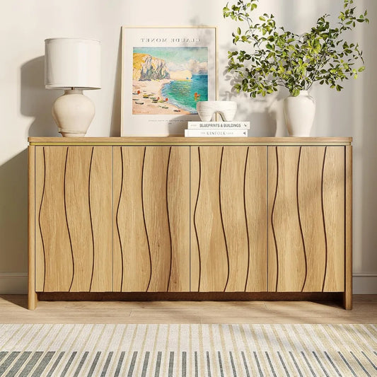 Fluted Modern Sideboard Cabinet