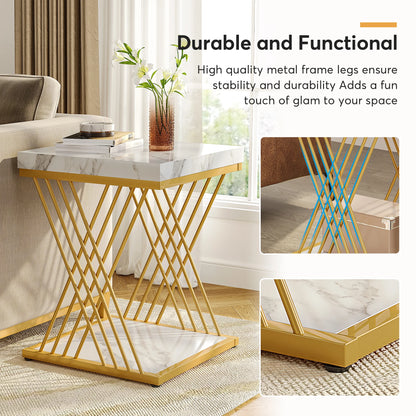 Tribesigns Elegant Square Side Table