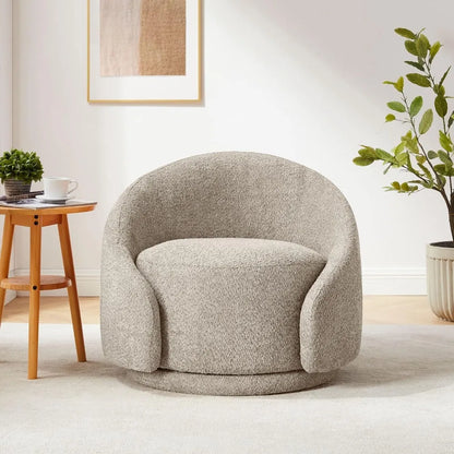 Modern Swivel Barrel Chair