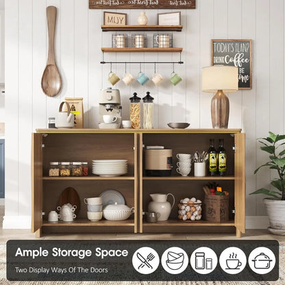 Fluted Modern Sideboard Cabinet