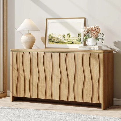 Fluted Modern Sideboard Cabinet