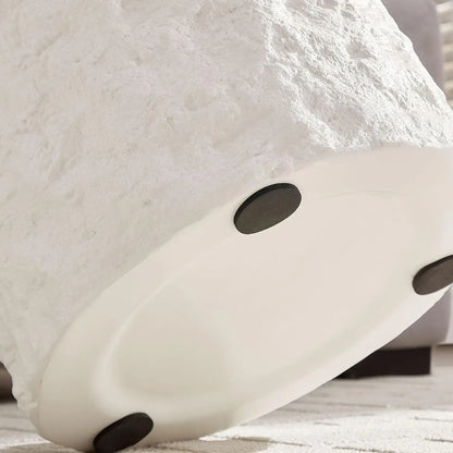 Cement Stone Pattern Round Coffee Table