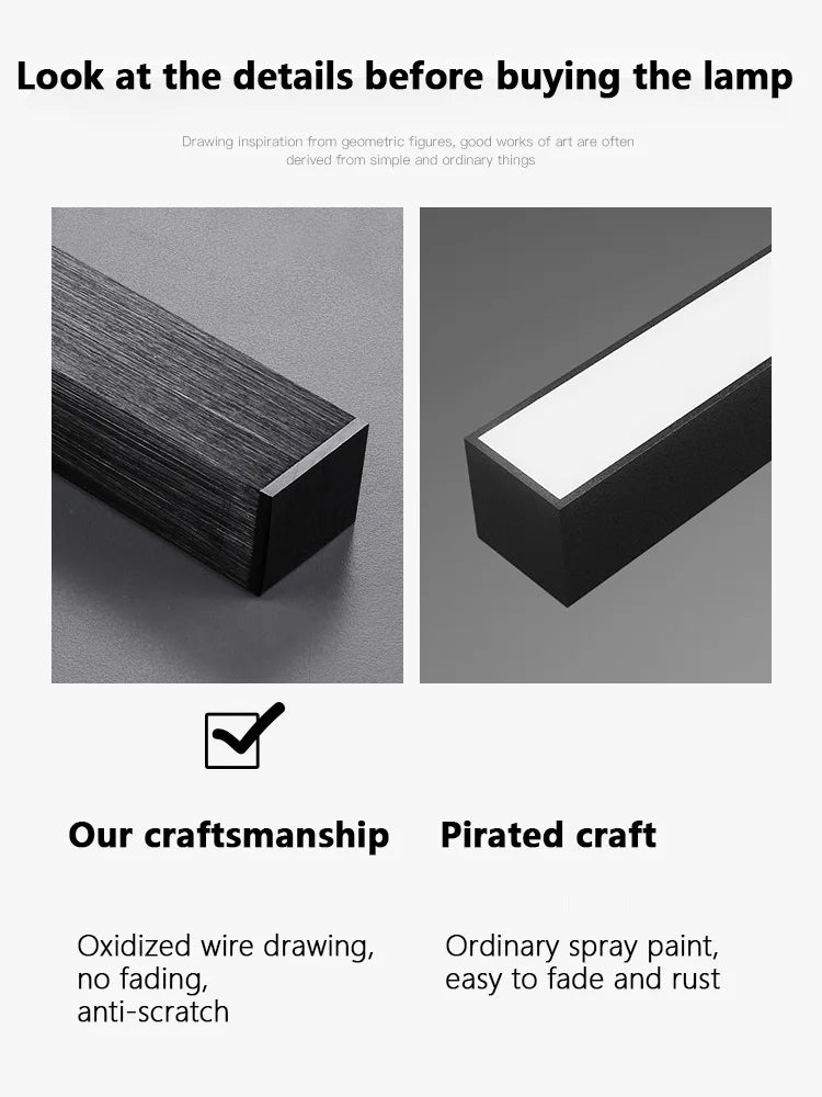 Creative Minimalist Lines LED Ceiling Lamp