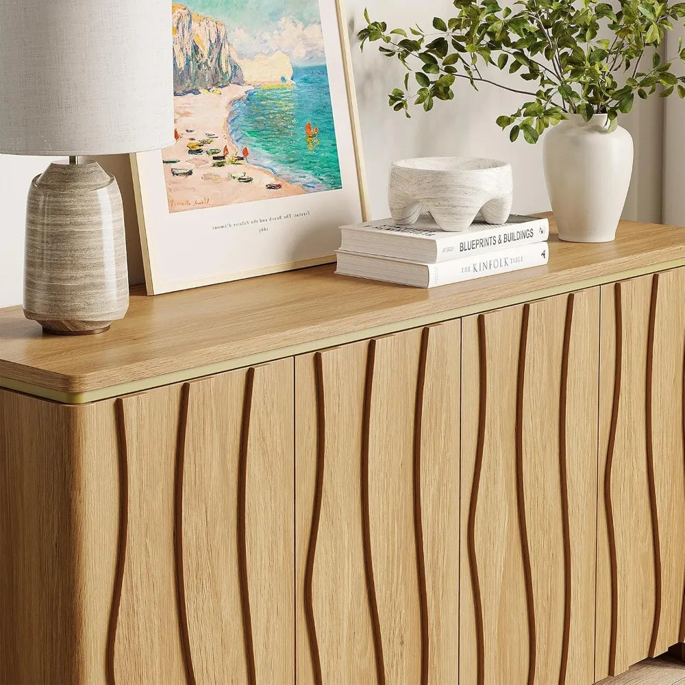 Fluted Modern Sideboard Cabinet