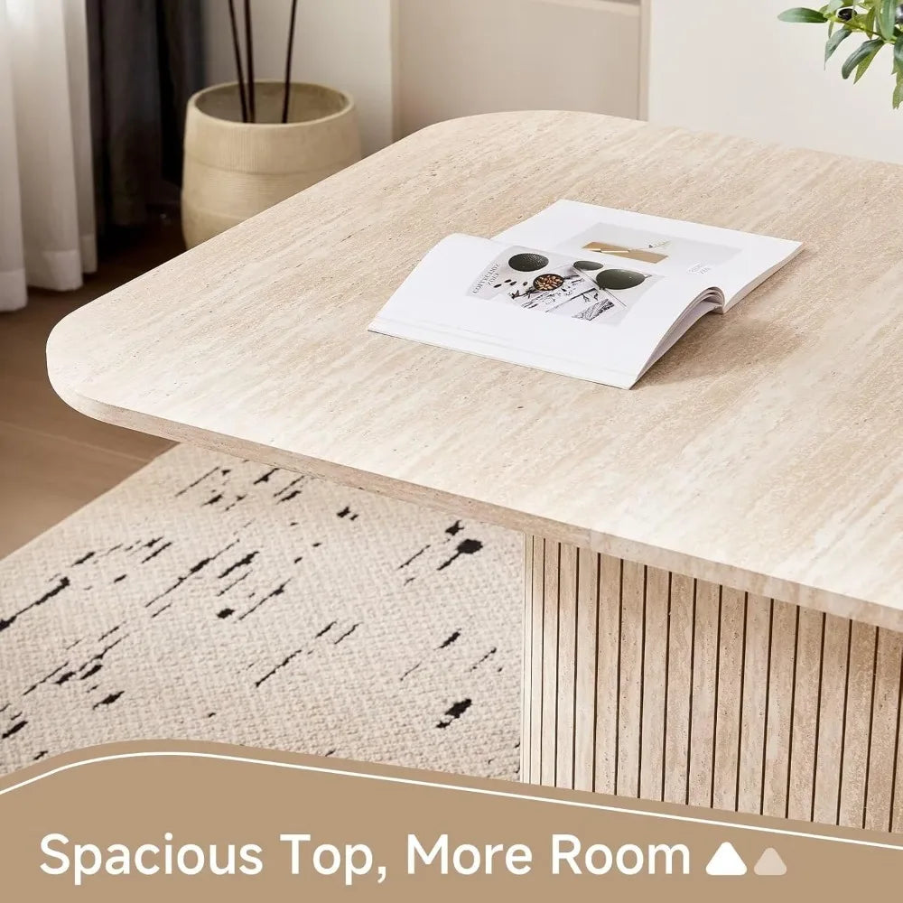 Modern Dining Table with Rounded Corners