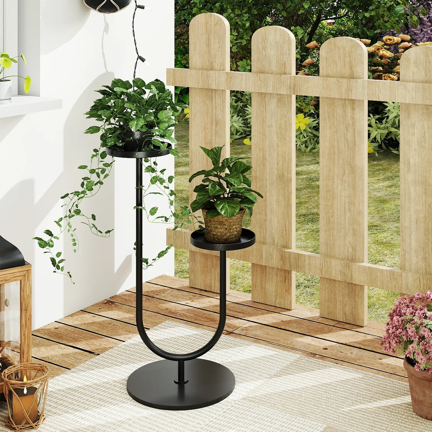 U-Shaped Modern Plant Stand