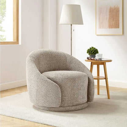 Modern Swivel Barrel Chair