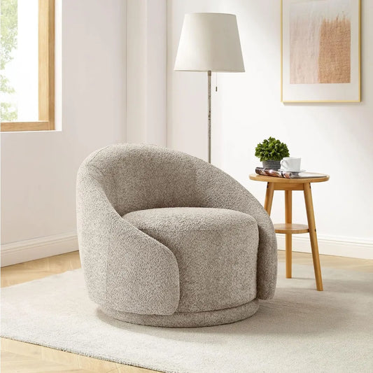 Modern Swivel Barrel Chair