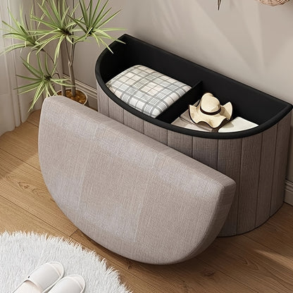 Contemporary Semi-Circular Storage Seat