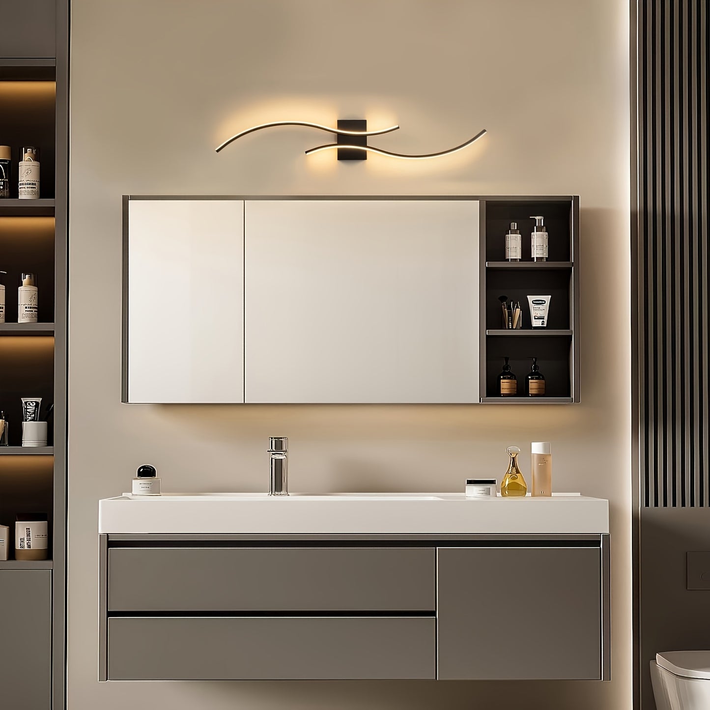 Stylish Waves LED Wall Lamp